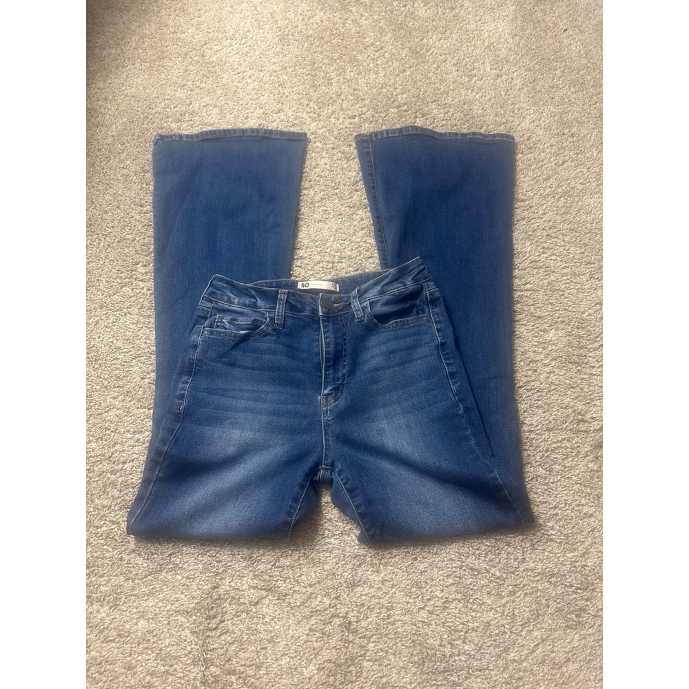 SO Goods for Life High Rise Flare Jeans Medium Wash Bell Bottoms 5/27W